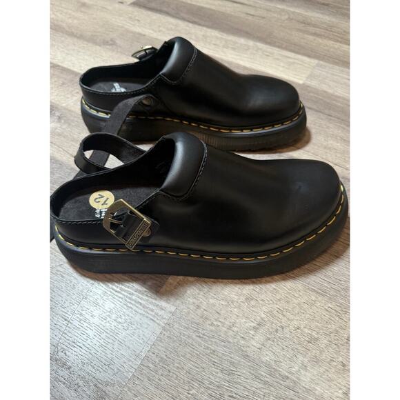 Dr. Martens Carlson Slingback Leather Clogs Black Size 12 NWOT - Picture 5 of 8